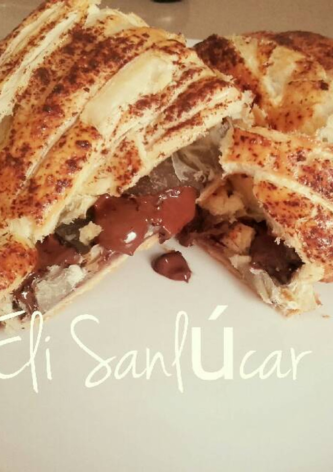 Una foto de Trenza de chocolate con macadamias