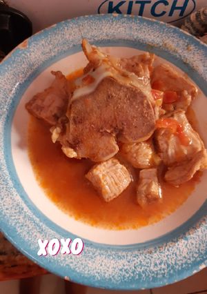 Una foto de Puerco en adobo