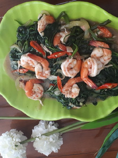 Foto resep Tumis kangkung udang