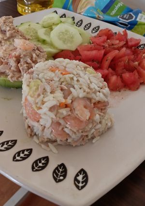 Una foto de Una ensalada del mar, para el calor de estos días