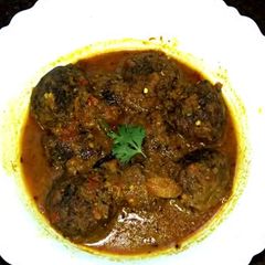 Banana flower(mocha)kofta curry A picture of Banana flower(mocha)kofta curry.