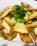 Nấm đùi gà nướng muối tiêu