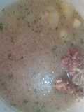 Caldo de cordero con mote