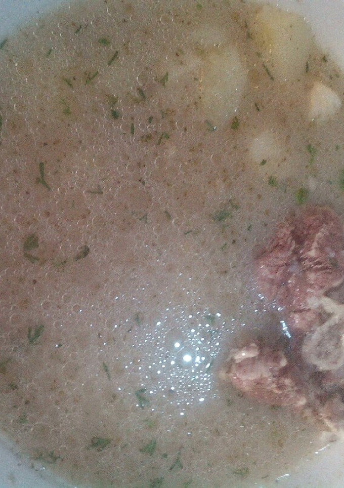 Una foto de Caldo de cordero con mote