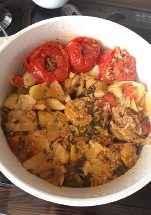 عکسی از دستور دلمه مخلوط