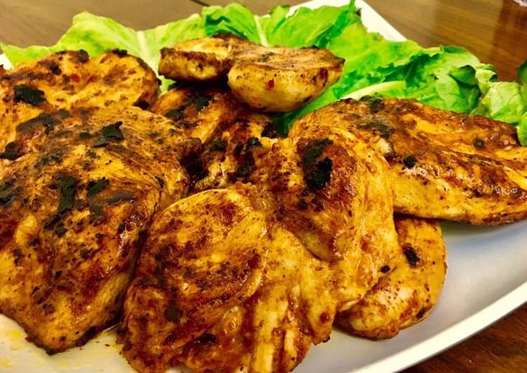 Steps to Make Homemade Peri Peri Chicken Steak💕💕💕