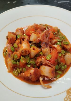 Foto resep Sambel Asin Cumi Lamtoro