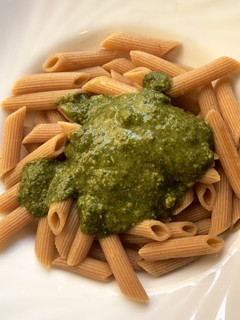 Una foto de Pesto de champiñones y espinacas