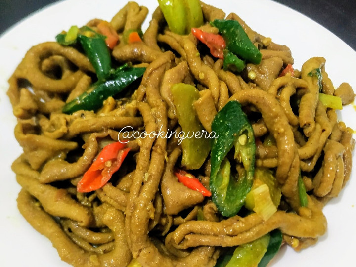Cara Gampang Menyiapkan Tumis Usus Ayam Cabe Ijo, Lezat