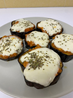 Una foto de Mini Pizza de Berenjena