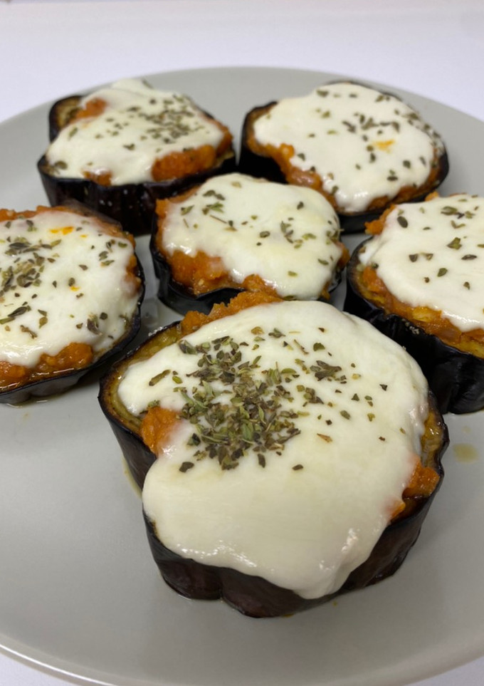 Una foto de Mini Pizza de Berenjena