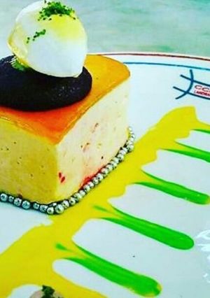 A picture of Stawberry panacotta.