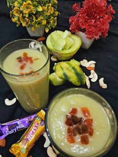 खरबूजा मिल्क शेक (kharbuja milkshake recipe in Hindi) रेसिपी मुख्य फोटो