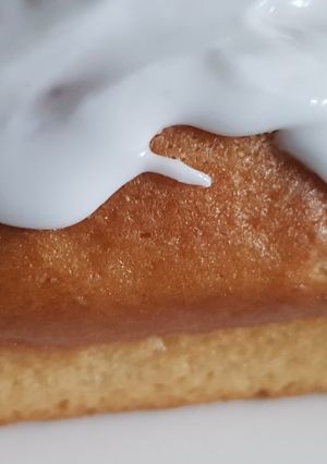 A picture of Easy iced Madeira cake.