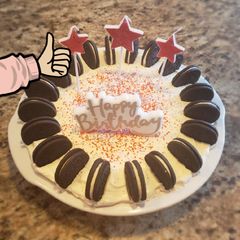 A picture of No 🚫 Bake Oreo Cheesecake Pie.