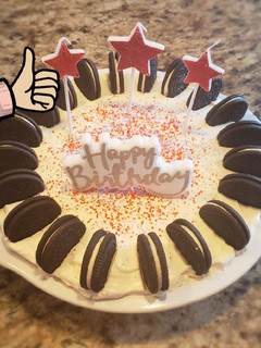 A picture of No 🚫 Bake Oreo Cheesecake Pie.