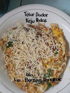 Foto resep Telur Dadar Keju Pedas