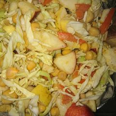 A picture of Vegi and fruit salad.