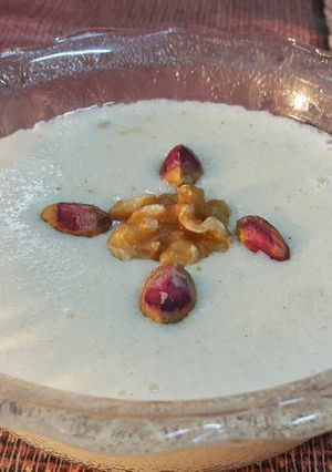 صورة لوصفة شوربة سميد بالقشطة