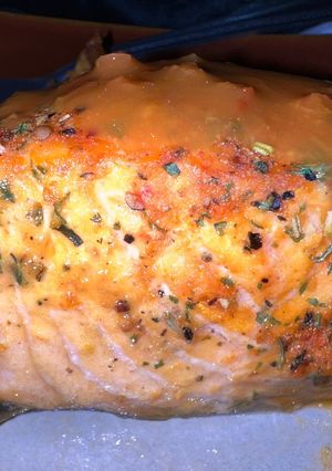 A picture of Air Fried Salmon.