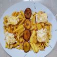 Irish/plantain with egg