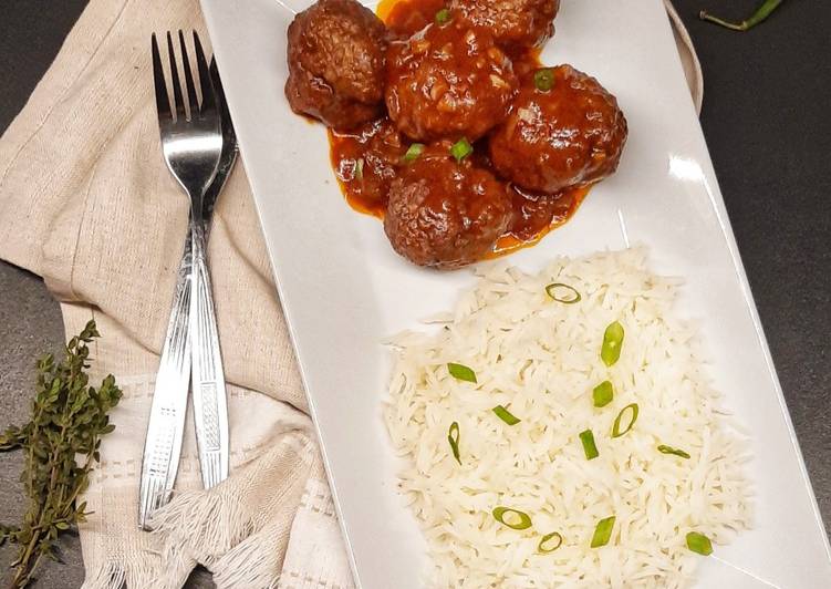 Recipe of Any-night-of-the-week Meatballs in tomato and red wine sauce