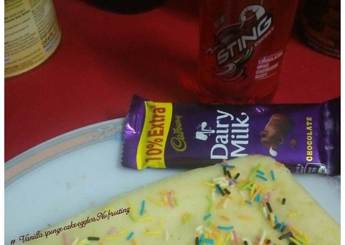 Recipe of Ultimate Vanilla sponge cake eggless No frosting