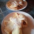 Panqueques rellenos con peras y nueces para diabéticos