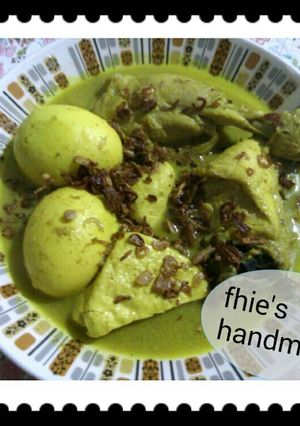 Foto resep Opor Ayam dgn Telurnya ditambah Tahu