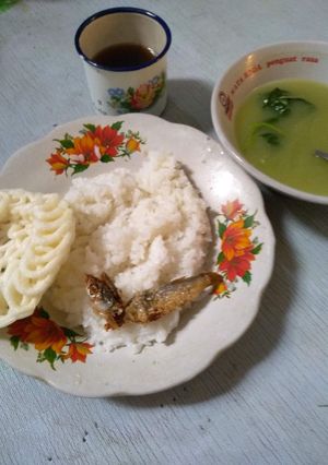 Foto resep Bobor bayem& gereh,nasi anget...