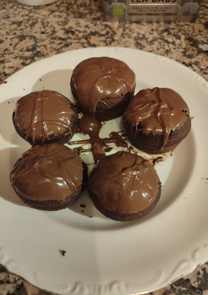 Una foto de Coulants de chocolate