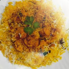Butter Chicken Biryani A picture of Butter Chicken Biryani.