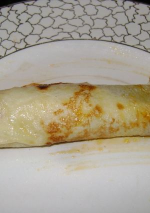 Una foto de Panqueques con dulce de leche (opcional flambeados)