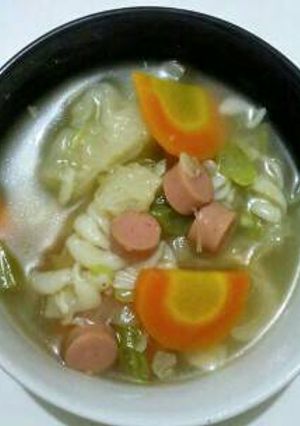 Foto resep Sop sayur sederhana tanpa bumbu uleg dan iris