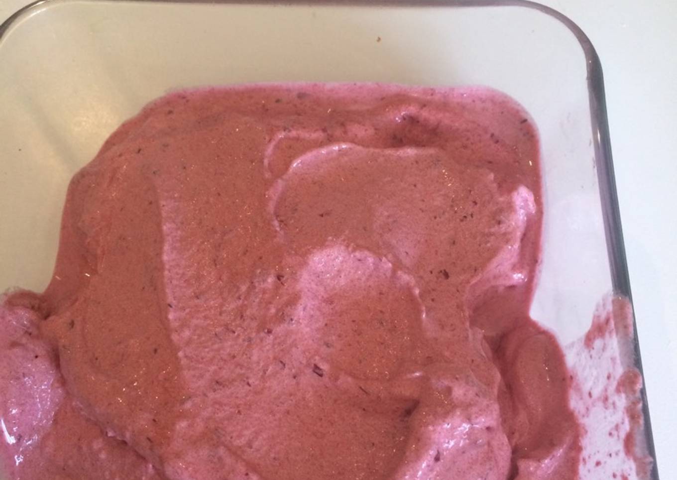 Helado de cerezas con Thermomix