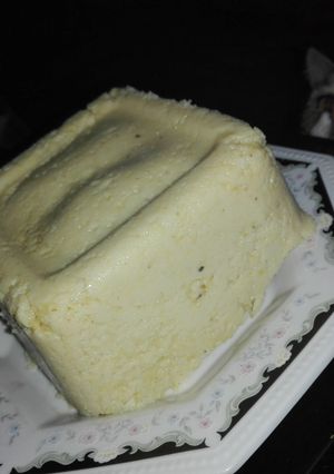 Una foto de Queso vegano de garbanzos