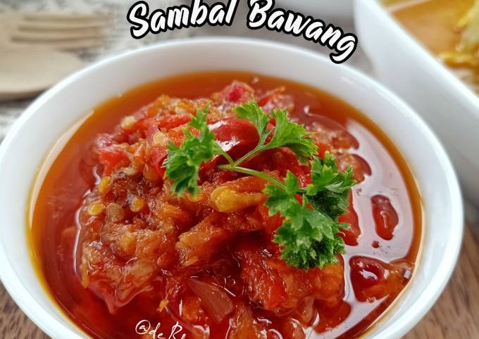 Cara Membuat 833. Sambal Bawang (ala) Bu Rudy Bahan Sederhana