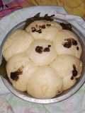 Roti sobek kukus isi coklat dan keju