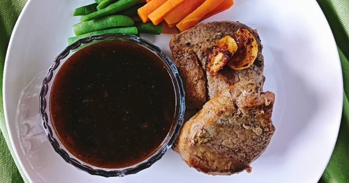 Resep Beef Steik With Black Pepper Sauce Simple Oleh Dinda Amy - Cookpad