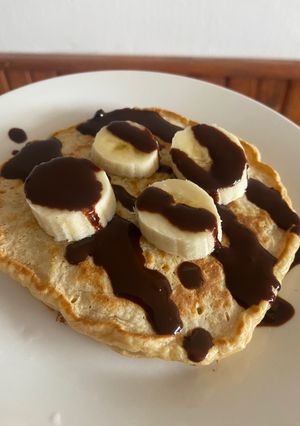 Una foto de Pancakes de avena sin azúcar
