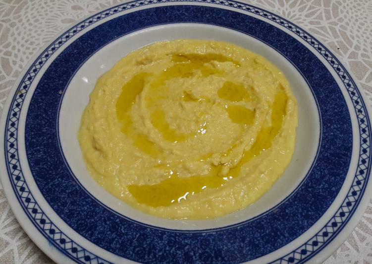 Hummus de garbanzo y arroz vegano