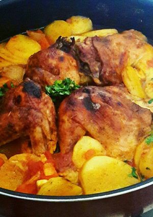 صورة لوصفة دجاج بالفرن