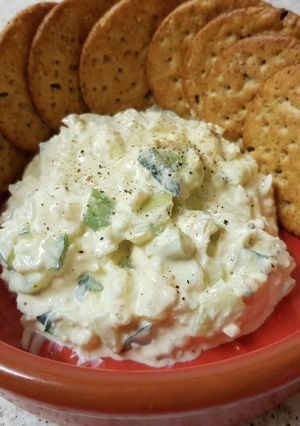 A picture of My Egg Avocado Dip.