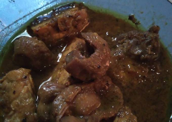 Semur hati ampela ayam