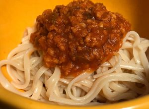Una foto de Salsa Bolognesa con soja texturizada