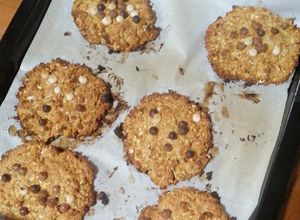 Una foto de Galletas de miel y avena