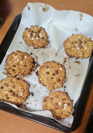 Una foto de Galletas de miel y avena