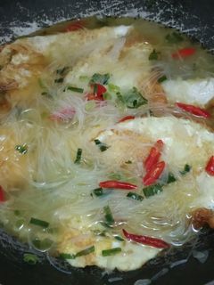 Foto resep Telur Mata Sapi Bihun Kuah