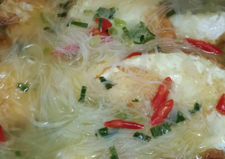 Resep Telur Mata Sapi Bihun Kuah yang Enak