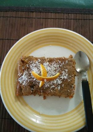Una foto de Cake de manzana y zanahoria improvisada